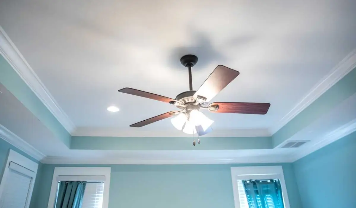 nickel ceiling fan